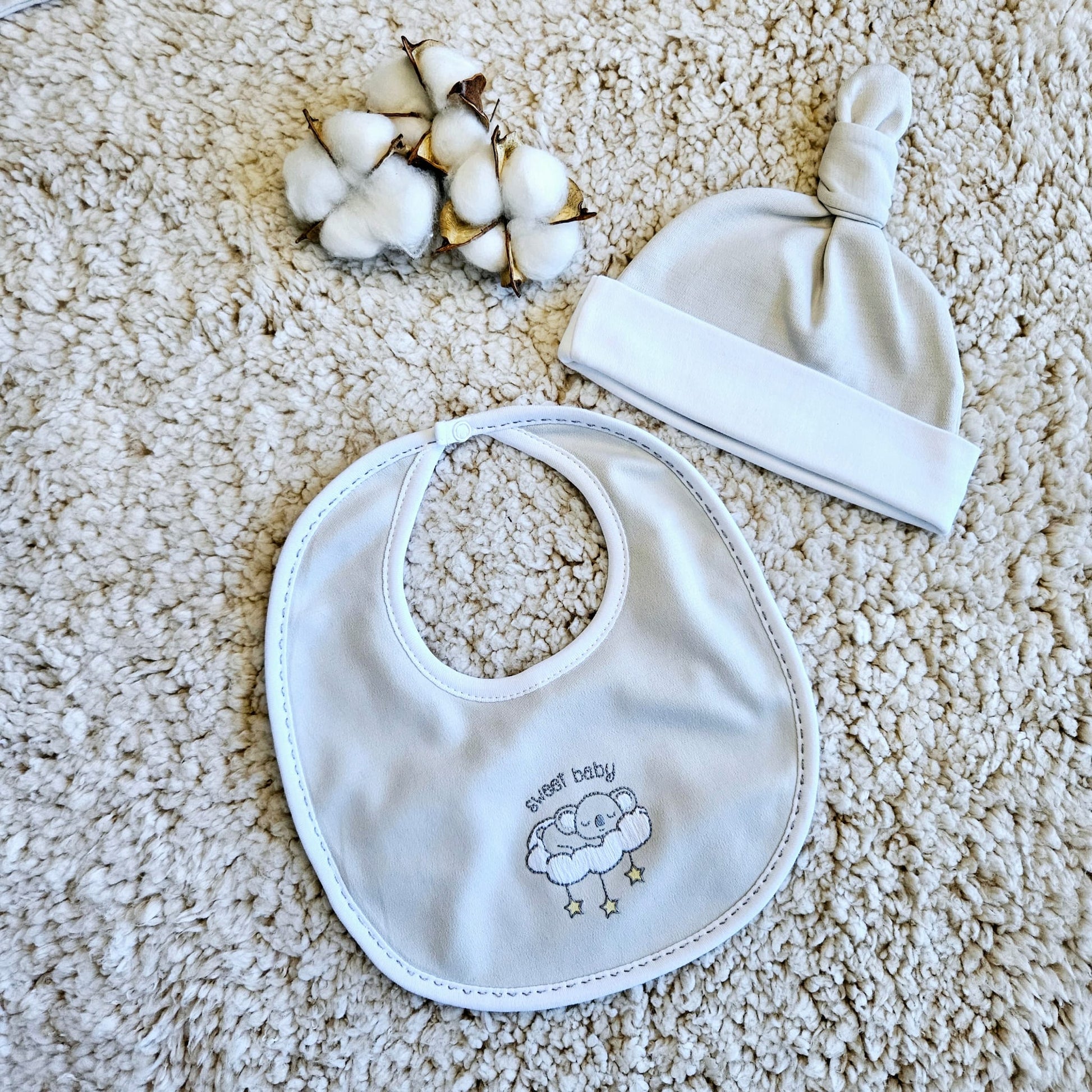 Sweet Baby Bib in hypoallergenic Pima cotton for baby’s comfort | Joey’s Closet